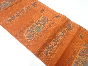 花更紗模様織出し名古屋帯